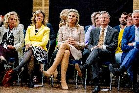 Queen Maxima At A Meeting About Appropriate Care - Austerlitz