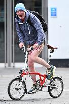 Chris Evans Seen Out And About Cycling