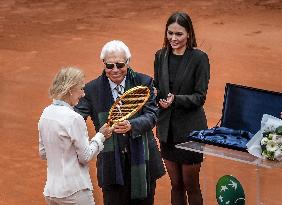 Martina Navratilova Awarded With Golden Racket At The Foro Italico - Rome