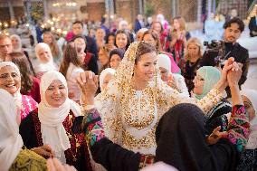 Queen Rania of Jordan Hosts a Dinner Prior to Royal Wedding - Amman