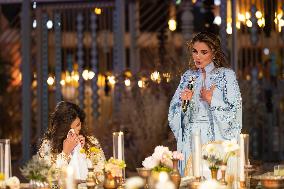 Queen Rania of Jordan Hosts a Dinner Prior to Royal Wedding - Amman