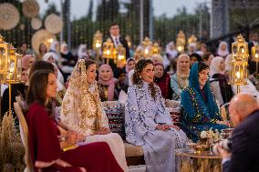 Queen Rania of Jordan Hosts a Dinner Prior to Royal Wedding - Amman