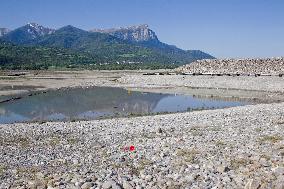 The Water Level Of The Serre-Ponçon Lake