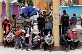 Population Of Santiago Xalitzitla Alert For Popocatepetl Activity In Mexico