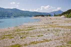 The Water Level Of The Serre-Ponçon Lake