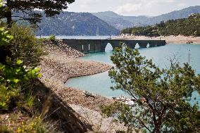 The Water Level Of The Serre-Ponçon Lake