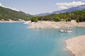 The Water Level Of The Serre-Ponçon Lake