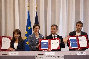 Signing of the protocol for the opening Paris 2024 Olympics - Paris