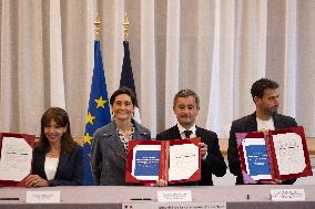 Signing of the protocol for the opening Paris 2024 Olympics - Paris