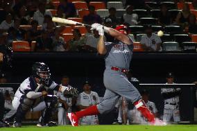 Diablos Rojos Of Mexico Vs Tigres Of Quintana Roo- Mexican Baseball League