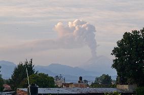 Popocatepetl Volcano Spews Ash