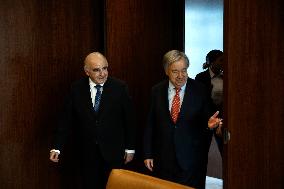 UN Secretary General Meets With President Of Malta In New York City
