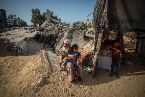 Aftermath Of Israeli Airstrikes - Gaza