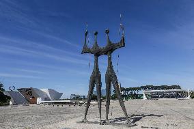 BRAZIL-BRASILIA-MONUMENTAL AXIS-SCENERY