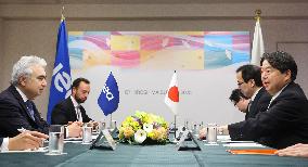 Japan foreign minister meets IEA executive director