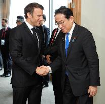 Kishida-Macron talks in Hiroshima