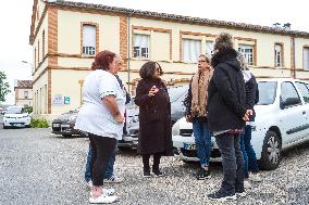 Minute's silence by hospital staff at the Montauban Hospital