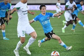 (SP)CHINA-DALIAN-FOOTBALL-CSL-DALIAN PRO VS ZHEJIANG PRO (CN)