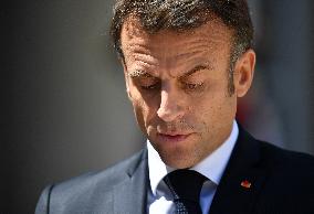 Emmanuel Macron Receives Lithuania's President - Paris