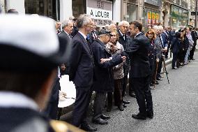 Emmanuel Macron pays tribute for the anniversary of the National Council of the Resistance - Paris