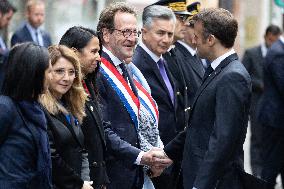 Emmanuel Macron pays tribute for the anniversary of the National Council of the Resistance - Paris