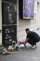 Tributes To Tina Turner Laid Outside Aldwych Theatre In London