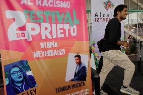 Tenoch Huerta, Mexican Actor Who Plays Namor In Black Panther: Wakanda Forever, Gives A Talk At Festival Prieto In Mexico