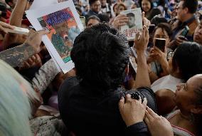 Tenoch Huerta, Mexican Actor Who Plays Namor In Black Panther: Wakanda Forever, Gives A Talk At Festival Prieto In Mexico