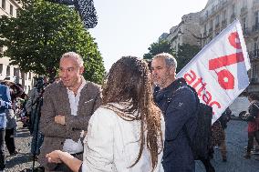 Climate Protest Outside TotalEnergies General Assembly - Paris