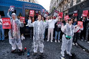 Climate Protest Outside TotalEnergies General Assembly - Paris