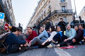 Climate Protest Outside TotalEnergies General Assembly - Paris