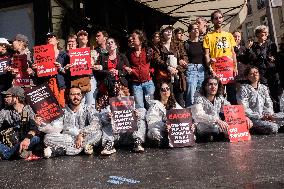 Climate Protest Outside TotalEnergies General Assembly - Paris