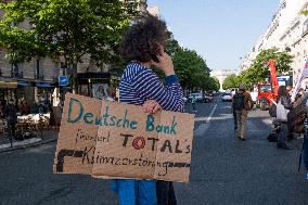Climate Protest Outside TotalEnergies General Assembly - Paris