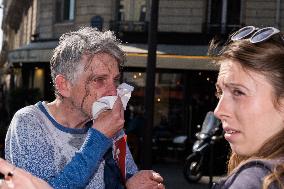 Climate Protest Outside TotalEnergies General Assembly - Paris