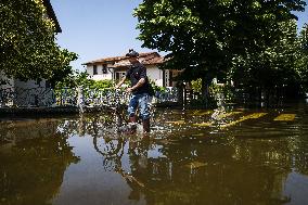 Flood Damages In Conselice In Emilia Romagna