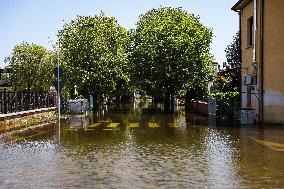 Flood Damages In Conselice In Emilia Romagna