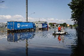 Flood Damages In Conselice In Emilia Romagna