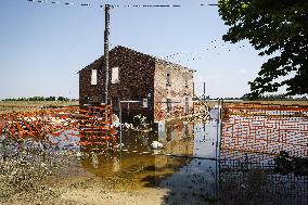 Flood Damages In Conselice In Emilia Romagna