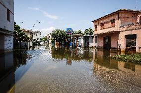 Flood Damages In Conselice In Emilia Romagna