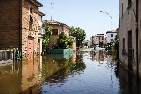 Flood Damages In Conselice In Emilia Romagna