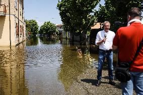 Flood Damages In Conselice In Emilia Romagna