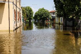 Flood Damages In Conselice In Emilia Romagna