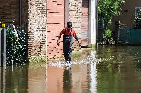 Flood Damages In Conselice In Emilia Romagna