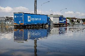 Flood Damages In Conselice In Emilia Romagna