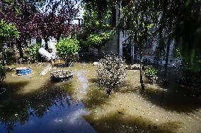 Flood Damages In Conselice In Emilia Romagna