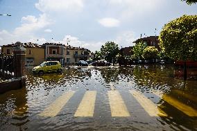 Flood Damages In Conselice In Emilia Romagna