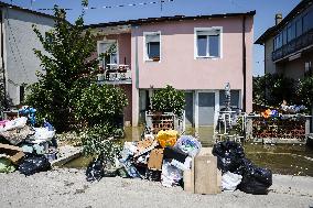 Flood Damages In Conselice In Emilia Romagna