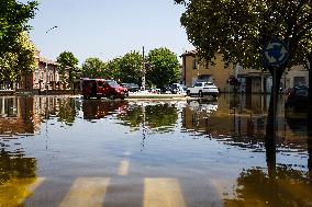 Flood Damages In Conselice In Emilia Romagna