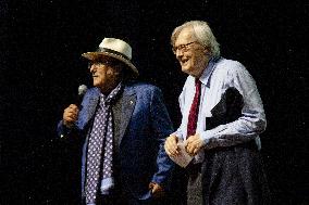 Vittorio Sgarbi And Al Bano At The Jacopo Da Ponte Theater In Bassano Del Grappa