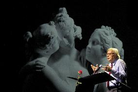 Vittorio Sgarbi And Al Bano At The Jacopo Da Ponte Theater In Bassano Del Grappa